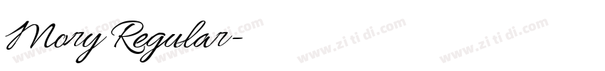 Mory Regular字体转换 Mory Regular字体转换